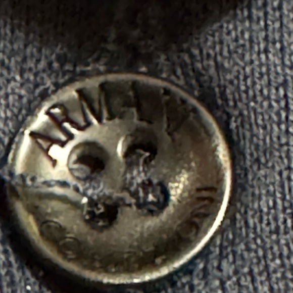 ARMANI Collezioni - Men’s Pique Short Sleeve Polo, Navy Blue, Medium - Picture 6 of 6